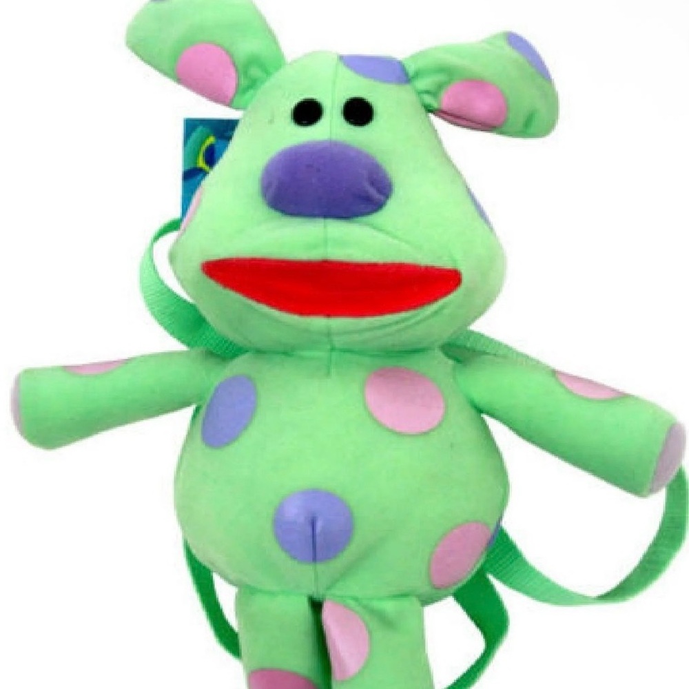 Rare Green puppy backpack from Blues Clues room